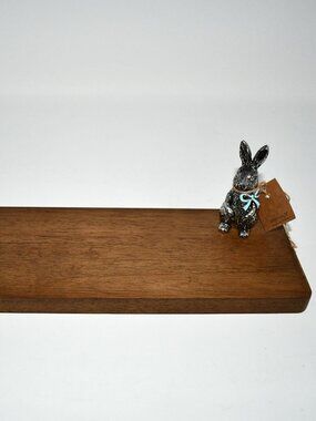 Mud Pie Metal Bunny Toothpick Board Set #42210191 NWT Details: 3-piece set  Woo